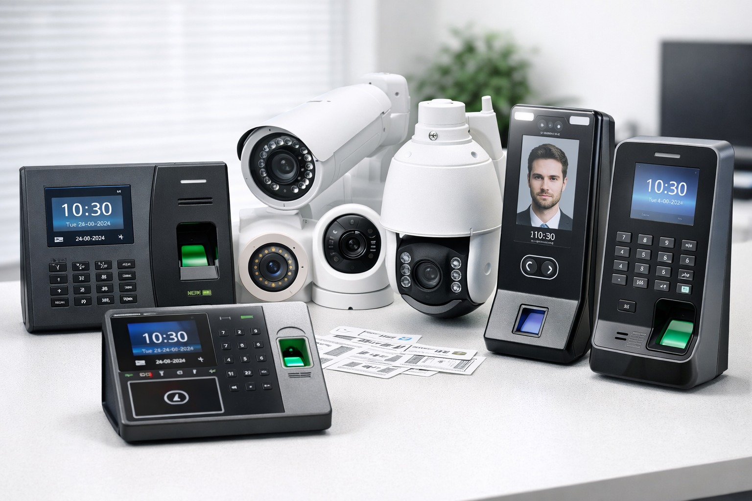 Biometric Machines & Security Cameras